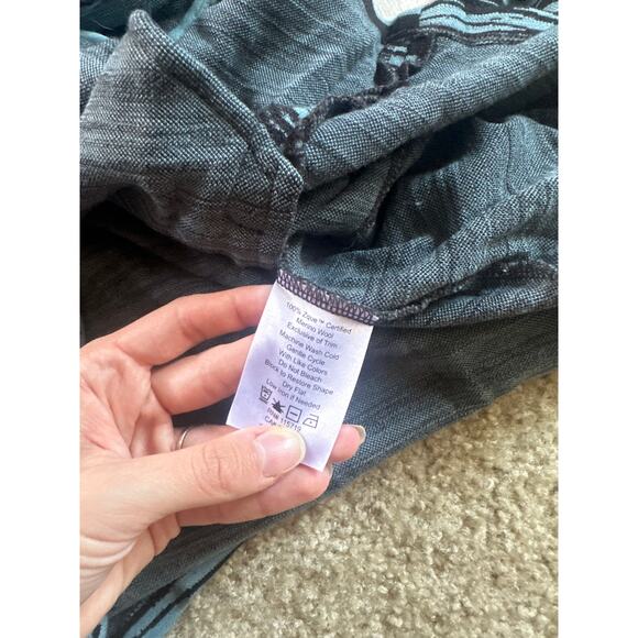 Ibex Juliet Wool Blue Black Zip Tunic Sweater Sweatshirt - Picture 11 of 11